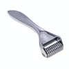Face Slimming Instrument Roller Metal Barbed Facial Massager(Silver)