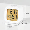 Multifunctional Temperature and Humidity LCD Clock Home Bedside Alarm Clock(2306 White)