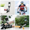 PULUZ Motorcycle Crab Pliers Clip Arm Mount with Mount Adapter & Long Screw (Black)