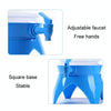 Outdoor Camping Portable Car Retractable Folding Bucket With Faucet, Capacity: 3.5L