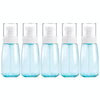 5 PCS Travel Plastic Bottles Leak Proof Portable Travel Accessories Small Bottles Containers, 60ml(Blue)