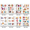 30 PCS Cartoon Cute Tattoo Stickers Children Amusement Park Stickers(WK-005)