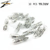 10 pcs T5 Car Instrument Meter Light Meter Replacement Lamp Amber 1.2W 12 V Lamps