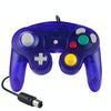5 PCS Single Point Vibrating Controller Wired Game Controller For Nintendo NGC(Transparent Blue)