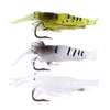 5pcs /Pack HENGJIA SO064 Imitation Grass Shrimp Dummy Bait Lua Fishing Soft Lures, Size: 4cm 1.5g(Transparent Yellow)