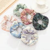 10 PCS Ball Head Ponytail Plaid Large Intestine Hair Tie(Green)
