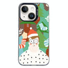 For iPhone 14 Plus Christmas Series PC Full Coverage Pattern Phone Case(CK061 Black)