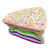 Jumbo Rainbow Triangle Cake Squeeze Toy Slow Rising Stress Relif Toys for Kids