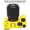 For Sony ILCE-7CM2 / A7C II / A7CR Litchi Texture Soft Silicone Protective Case(Yellow)