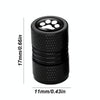 4pcs /Set Bear Claw Car Tire Modification Valve Protective Cap(Black)