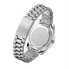 CAGARNY 6886 Diamond-encrusted Roman Numeral Dial Quartz Watch for Men(Silver Shell Green Dial)