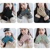 1 Pair YR205 Winter Warm Plus Fleece Mouth Driving Riding Sports Gloves, Size: Free Code(Gray)