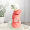 Waterproof Dog Raincoat with Hood, Pink, XL (Small Dogs)