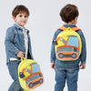 3D Cartoon Trucks Cars Plush Kids Backpack Children School Bags(Excavator)