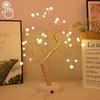 36 LEDs Pearl Tree Copper Wire Table Lamp Creative Decoration Touch Control Night Light (Warm White Light)