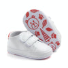 D0735 PU Leather Soft Soled Slip-On Baby Walking Shoes, Size: 13cm(Redtail)