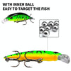 PROBEROS DW577 8003 Hook 5.3cm 4.6g Sinking Minnow Lure Long Casting Bionic Plastic Hard Bait Fishing Tackle(Color A)