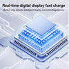 60W 10Gbps Intelligent Digital Display Fast Charge Adapter USB-A to USB-A