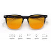 Watching Cell Phone Playing Games Anti-Blue Light Glasses Postoperative Flat Glasses, Color: Gradual Black Frame+Dark Yellow Lens