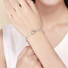 S925 Sterling Silver Personality Fashion Bracelet Eternal Love Bracelet(21cm)