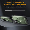 For Samsung Galaxy A14 5G / 4G Lens Holder MagSafe Phone Case(Army Green)