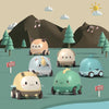 Cartoon Cute Pet Pull Back Car Children Mini Puzzle Inertia Car Toy(Puppy)
