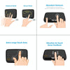 H18 2.4GHz Mini Wireless Air Mouse QWERTY Keyboard with Touchpad / Vibration for PC, TV(Black)