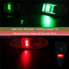 D2944 1W 12V Marine Boat Waterproof Navigational LED Side Bow Tear Drop Lights (Green and Red)