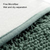 50x80cm Bedroom Doorway Fine Chenille Absorbent Floor Mat Bathtub Mat Bathroom Non-Slip Foot Mat(Deep Gray)