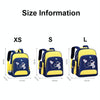 6623 Cartoon Load-reducing Children Schoolbag with Reflective Strips, Size: XS (Yellow)