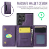 For Samsung Galaxy S23 Ultra 5G DG.MING MAGKING-K2 Series MagSafe RFID Card Bag Detachable Phone Case(Purple)