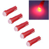 2 PCS T5 0.5W 20LM Red Light 1 LED COB LED Instrument Light Bulb Dashboard Light for Vehicles, DC 12V(Red)