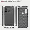 Brushed Texture Carbon Fiber TPU Case for Huawei Y9 Prime 2019 / P Smart Z(Black)