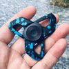 CKFSL Fingertip Gyroscopy EDC Hand Spinner Metal Stress Relief Toys(Blue Spots)