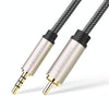 UGREEN 3.5mm to RCA Audio Cable Xiaomi Mi 1/2 TV Digital SPDIF Cable, Length: 1m (Black)