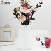 2 PCS Creative Flower Decoration of Plastic Vase Flower Arrangement Container(Milk White)