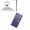 For Alcatel 1S 2021 Butterfly Love Flower Embossed Horizontal Flip Leather Case with Holder & Card Slots & Wallet & Lanyard(Dark Purple)