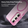 For Samsung Galaxy S23 5G MagSafe Frosted Translucent TPU + PC Full Coverage Phone Case(Pink)