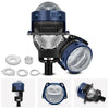 T05 Pair 3 inch Car Bifocal Direct Light Source LED Lens Headlight, Left-hand Drive(Blue)