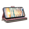 For Samsung Galaxy S23 5G Nine-card Slots Zipper Wallet Bag Leather Phone Case(Rose Gold)