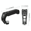 PULUZ Arri Metal Silicone Top Handle with Cold Shoe Mount for Mirrorless Camera Cage Stabilizer (Black)