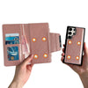 For Samsung Galaxy S25 5G Multifunctional 7-Card Wallet Leather Phone Case(Rose Gold)