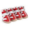 JML Dog Shoes Red Size 1 | Non-Slip Breathable Paw Protection