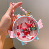 Kids Cute Cartoon Pendant Necklace Hair Accessories Gift Set, Style: Wing Box Christmas Tree