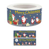 Christmas Stickers Child Toys Holiday Cartoon Tabel, Size: 25x75mm(K-233)