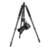 QingZhuangShiDai Q666 Portable Travel SLR Camera Aluminum Magnesium Alloy Tripod(Black)