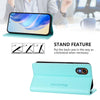 For Samsung Galaxy XCover 7 5G Global RC01 Dual-Folded Magnetic Suction RFID Leather Phone Case(Mint Green)