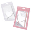 Stainless Steel Heart Shaped Grafting Eyelashes Inspection Mirror Beauty Tool(Fresh Green)