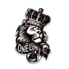 5 PCS YJZT One Love Lion Crown PVC Animal Car Sticker, Size: 10x15.3cm