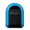 Key Safe Box - Wall Mount, 4-Digit Combination Lock (Blue)